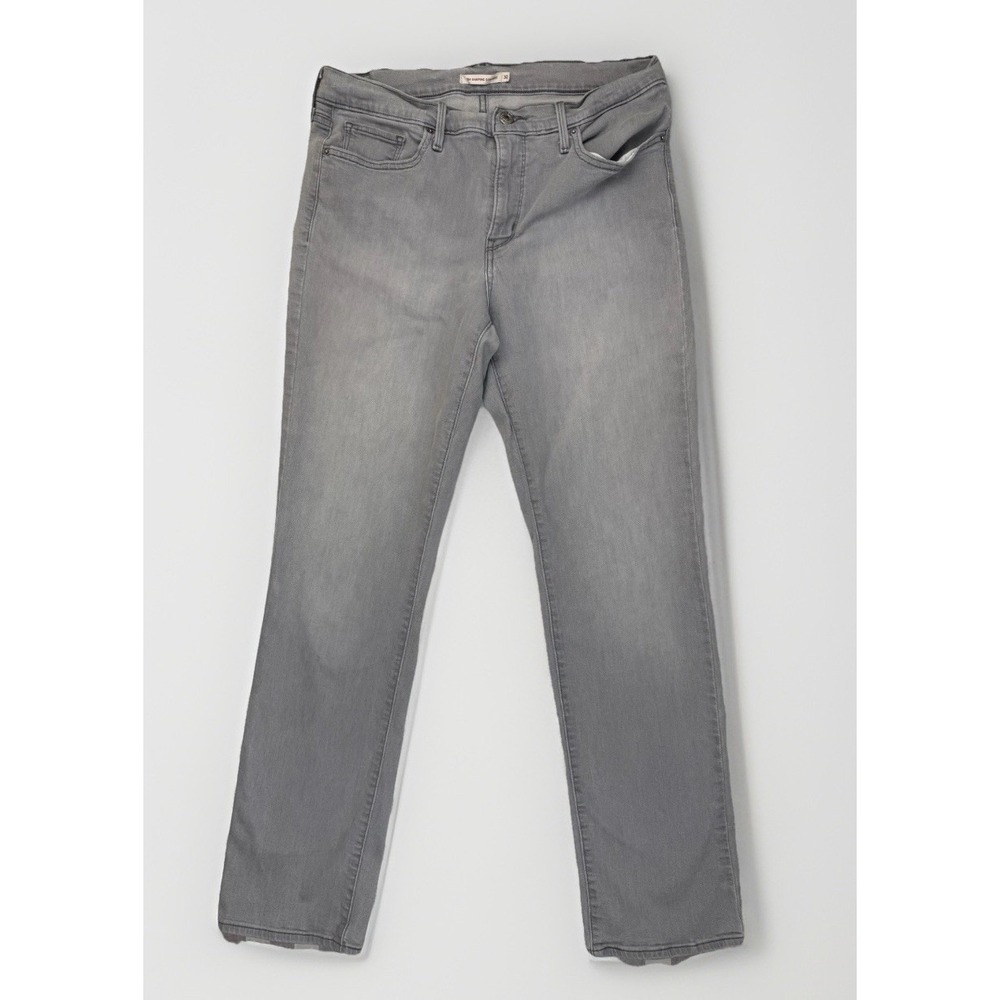 Levi's Shaping Straight Gray Jeans Womens 32 Slim Straight Denim